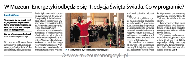 Dziennik Zachodni, 31 grudnia 2015
